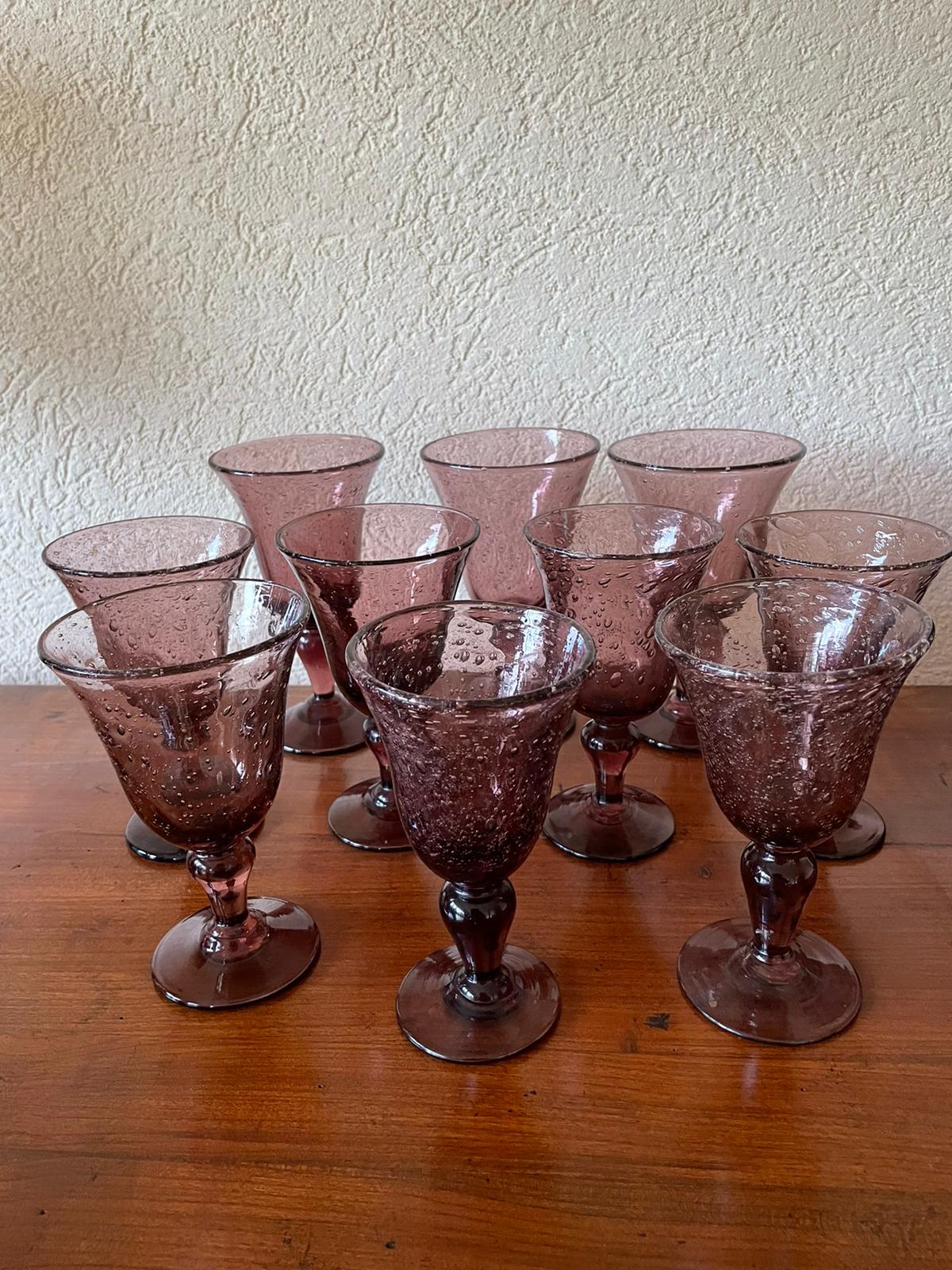 Biot red wine glasses