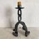 Wrought iron candlestick, chain candlestick from the 60s-70s.