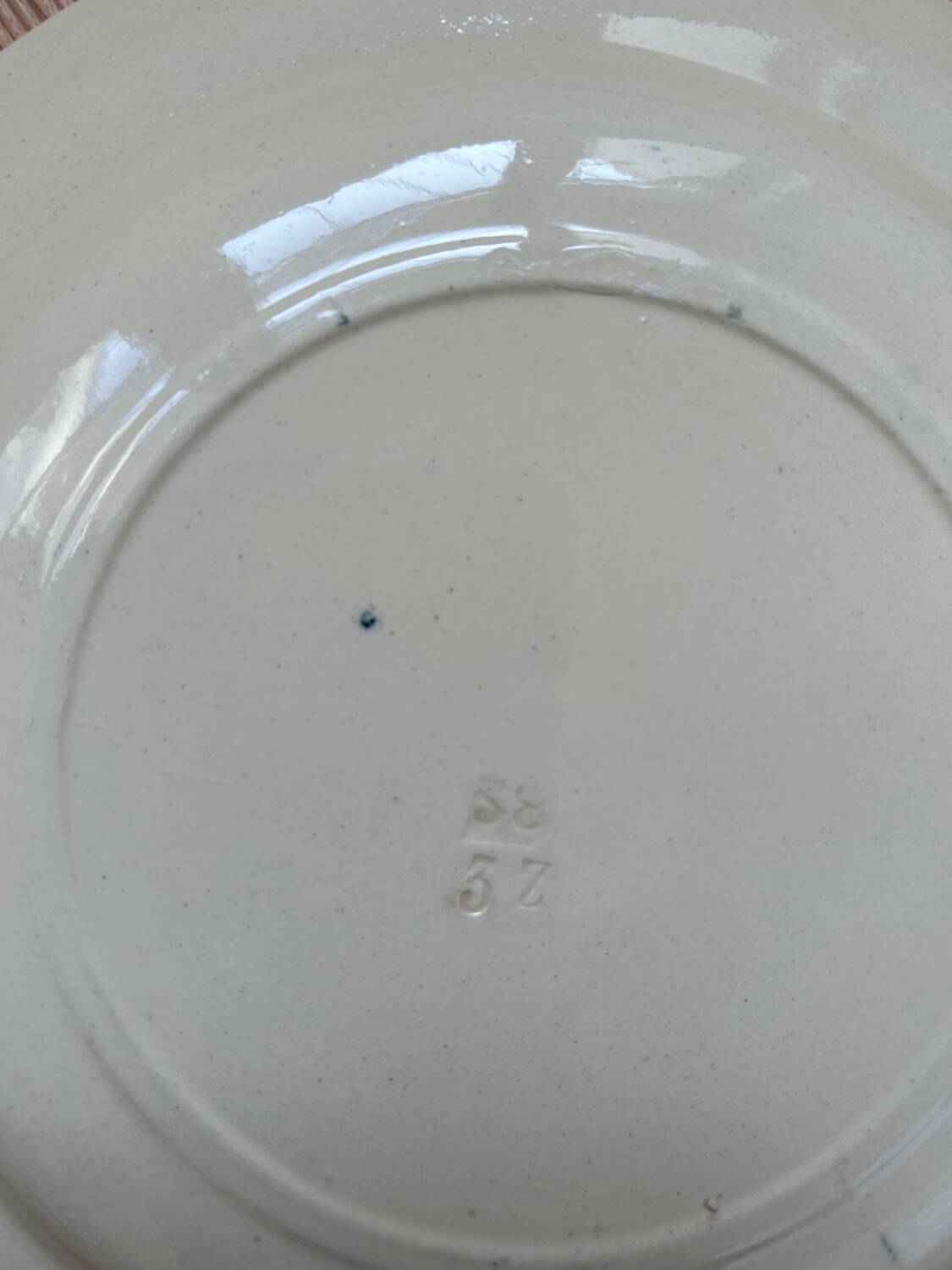 Set of 7 old flat plates