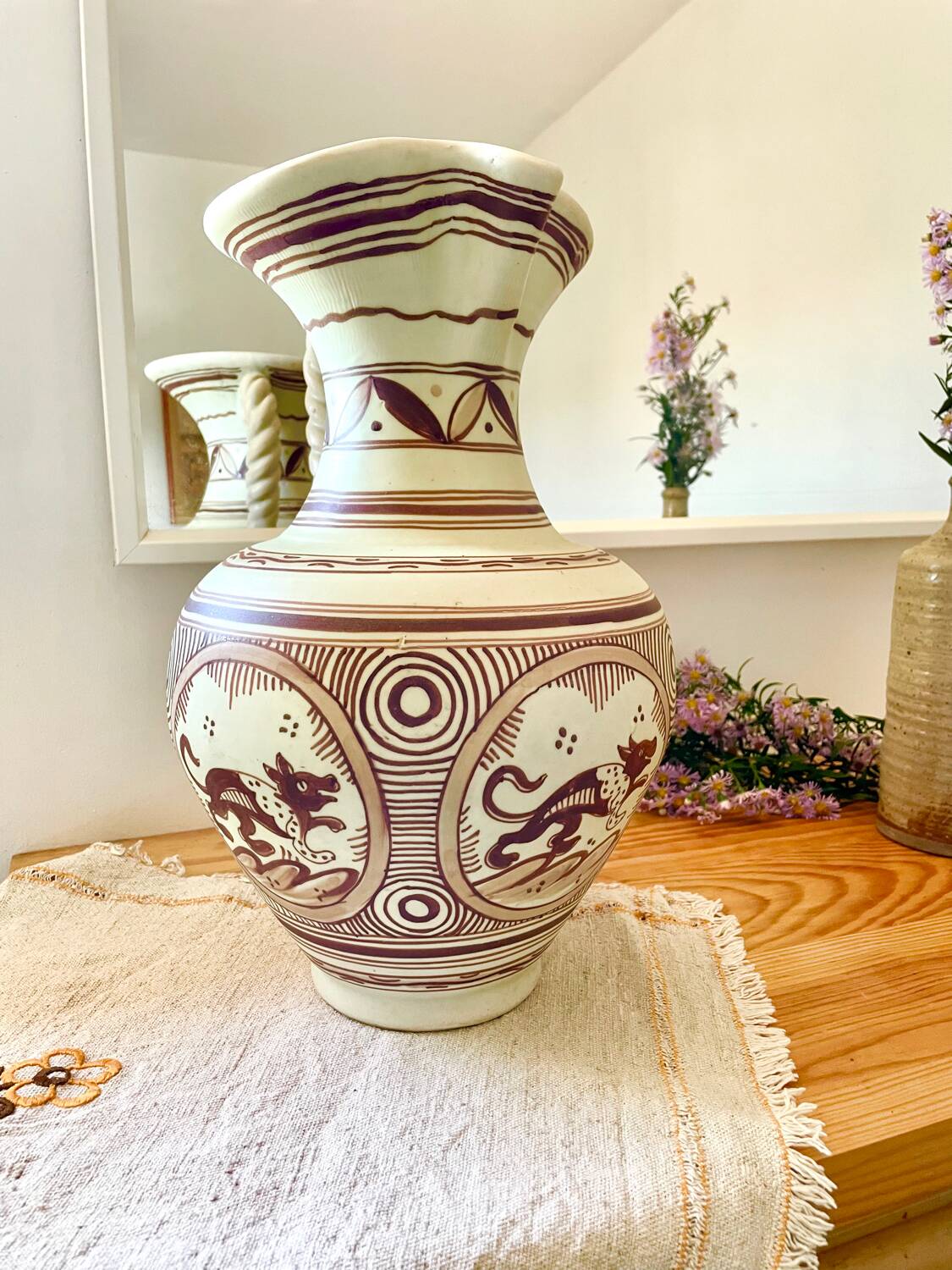 Vase amphore Talavera de la Reina