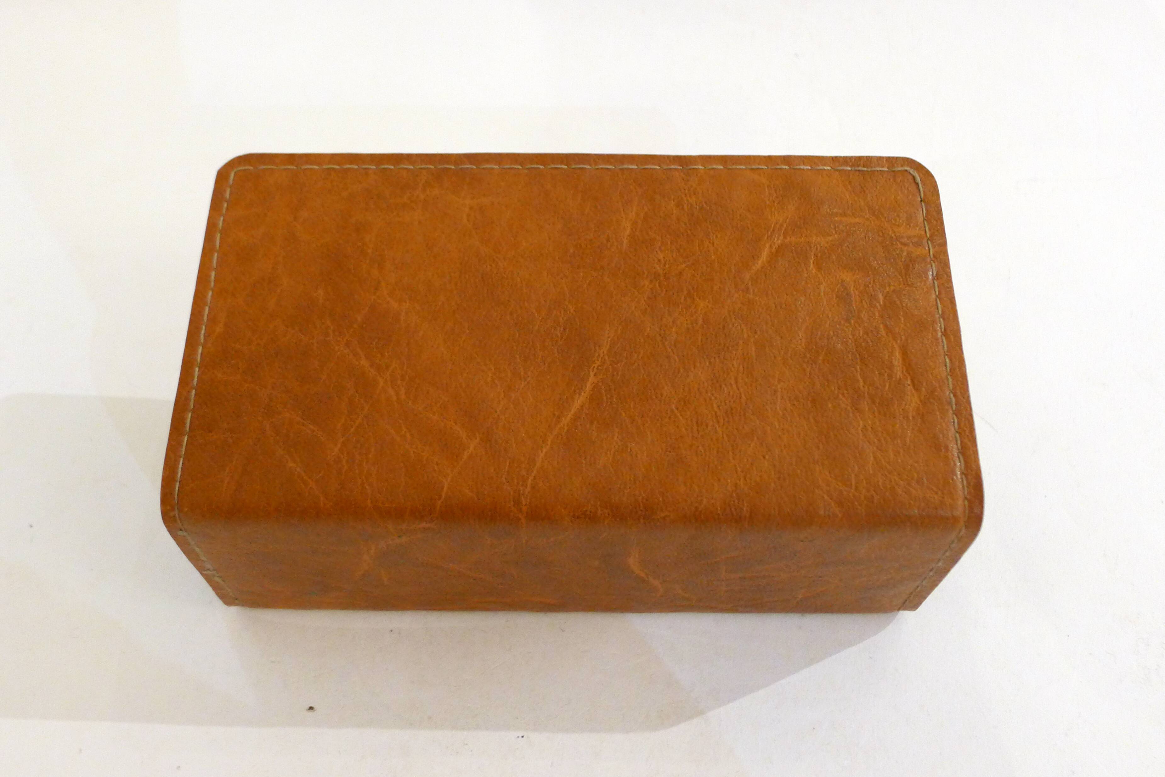 Brown leather letter range