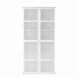 White wall display cabinet