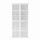 Armoire vitrine blanche murale