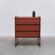 Danish chest of drawers in teak with sledge feet, 1960s