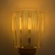 Mid-century glass and brown metal wall light, 1960, Italy
