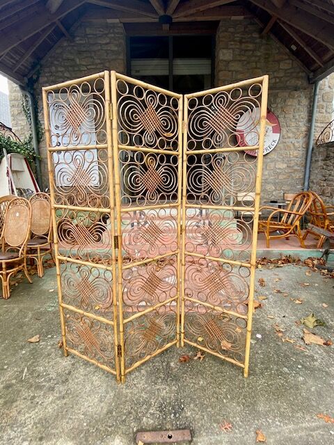 Rattan screen circa 1960