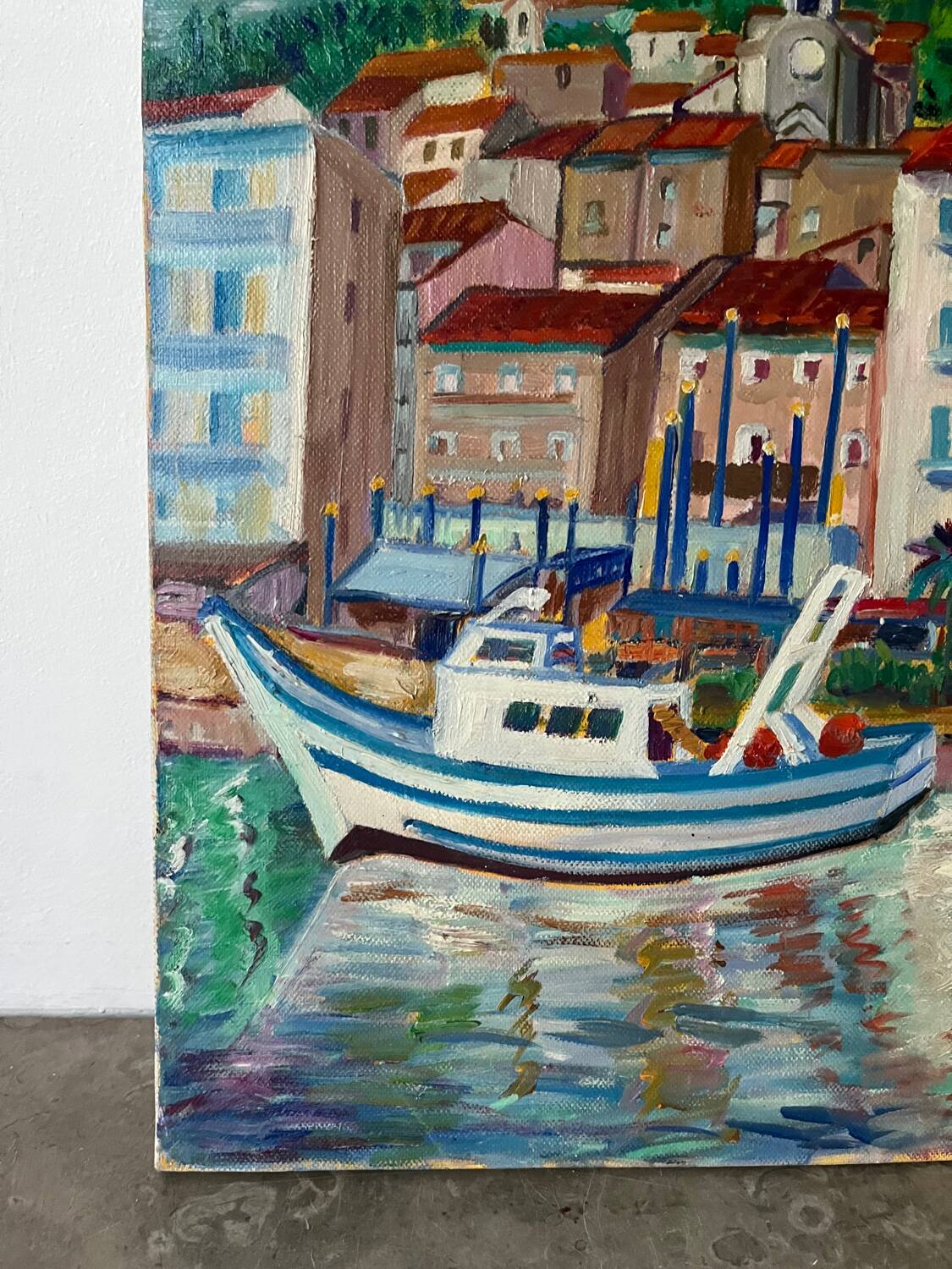 The marine quay in Sète, signed D Maisonnave Ughetto.