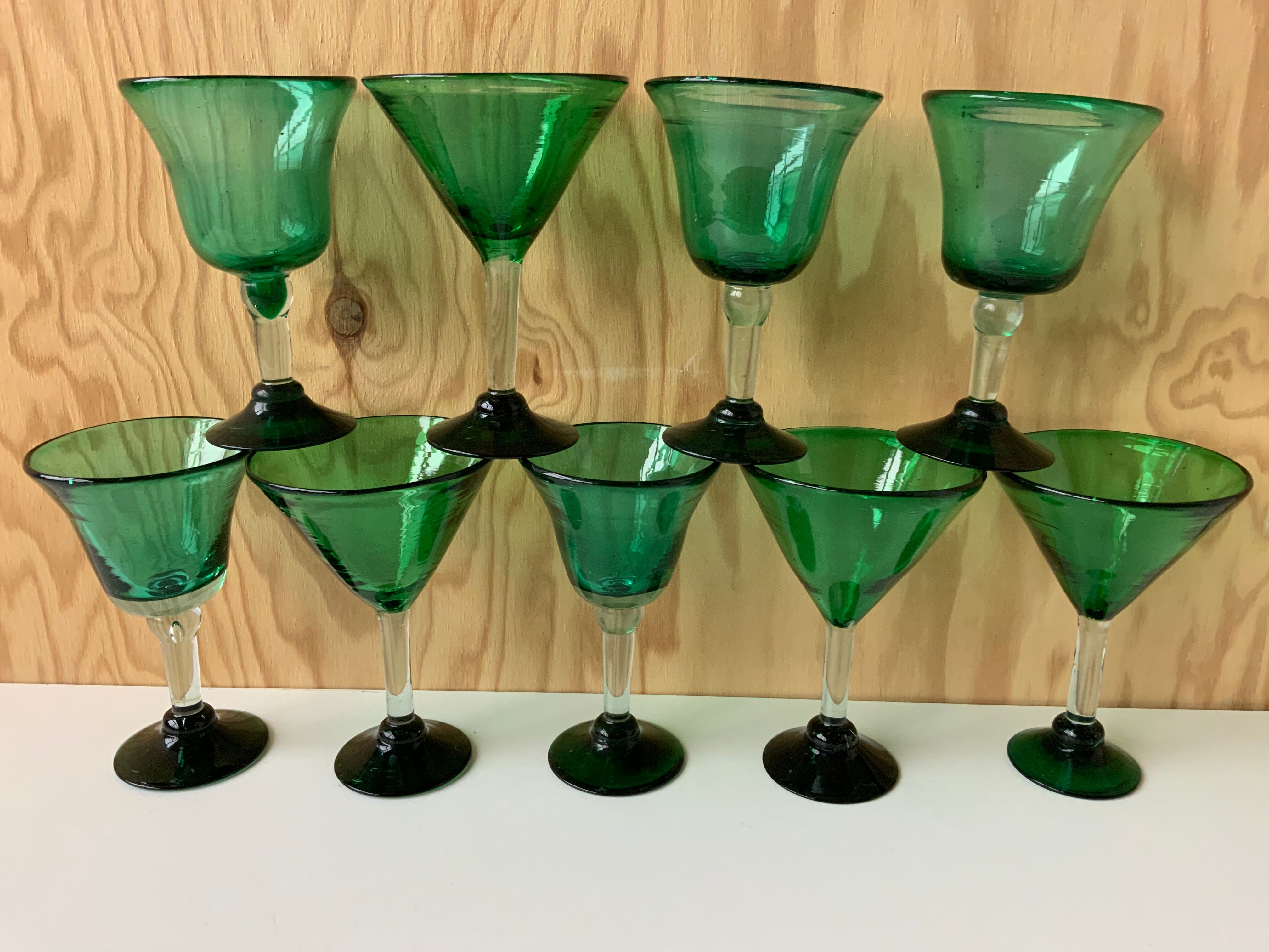 Vintage foot glasses