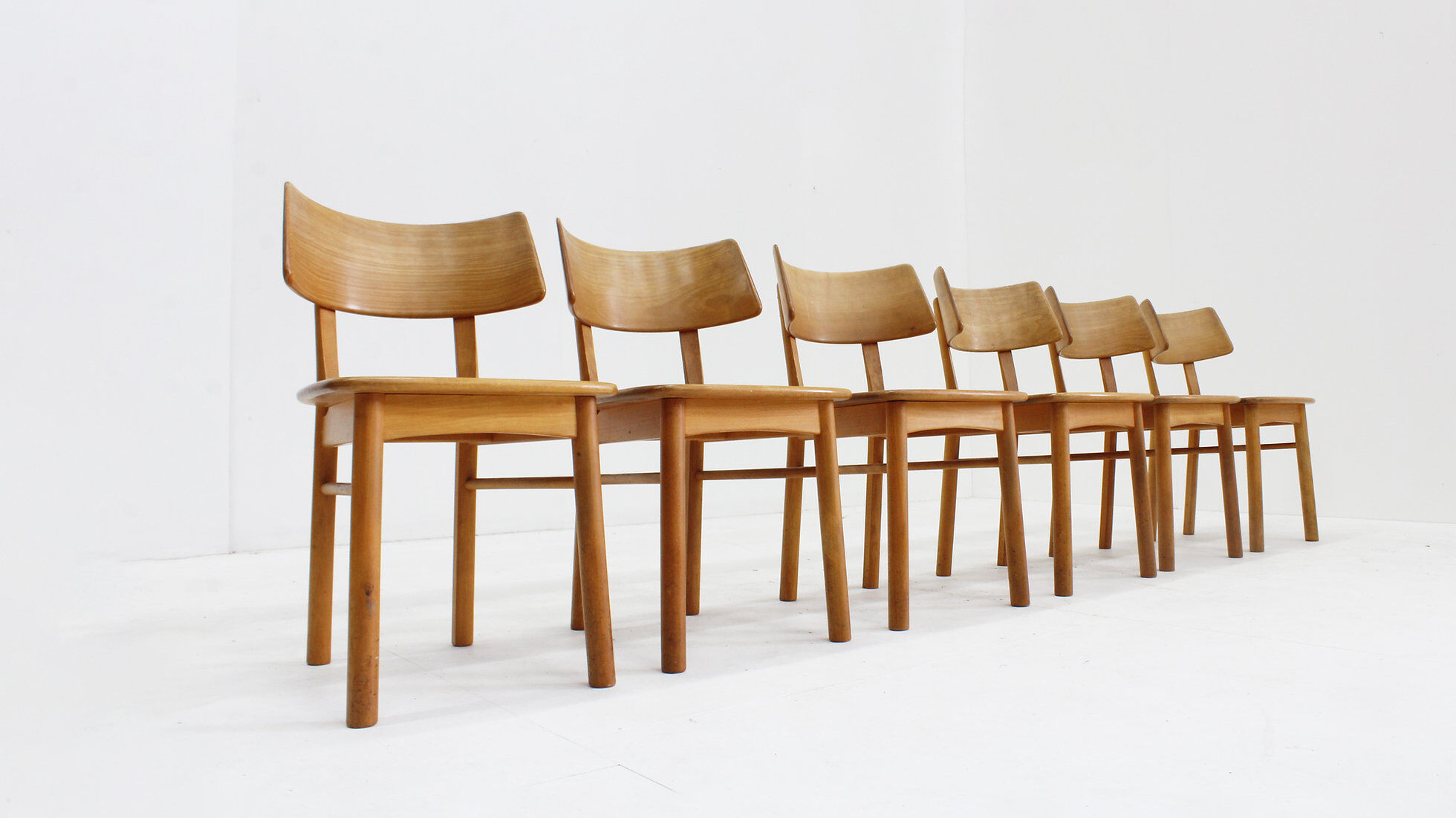 Vintage Danish mid-century dining chairs set of 6