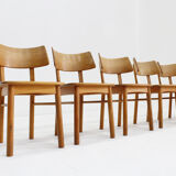 Vintage Danish mid-century dining chairs set of 6