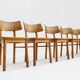 Vintage Danish mid-century dining chairs set of 6