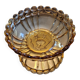 Amber glass catchall dish – 1940s–1950s