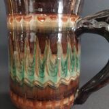 Ceramic pitcher Lithuania Vilnius Jan Limont mixed clay second half of the 20th century
