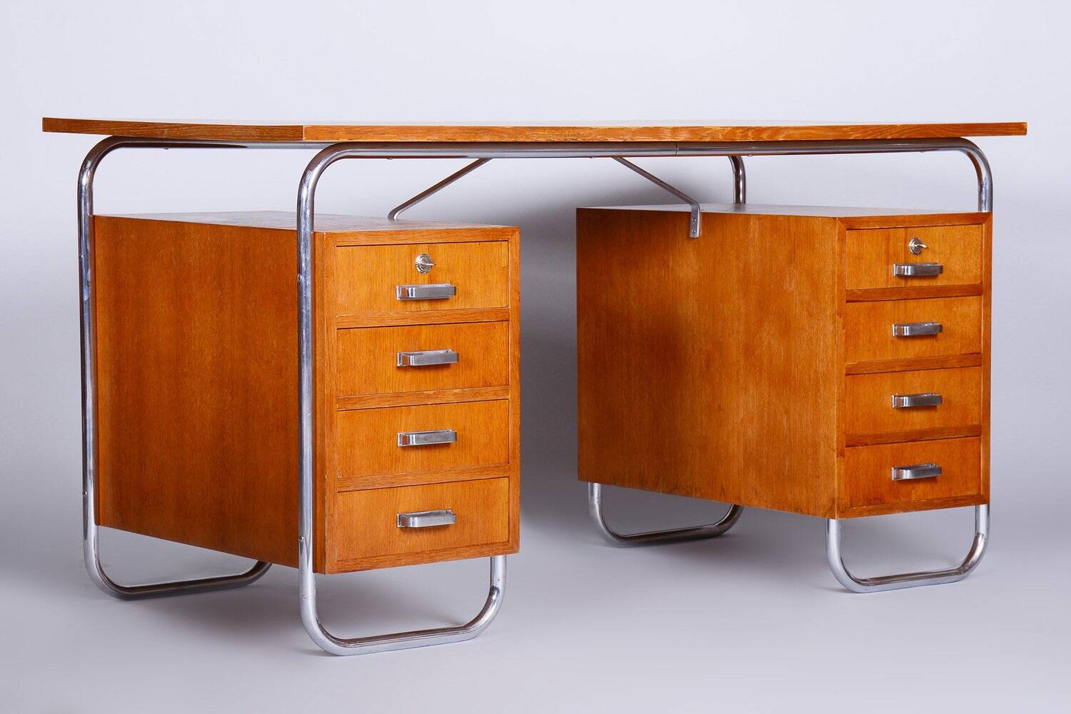 Bauhaus Writing Desk in Beech from Mücke-Melder, 1930s