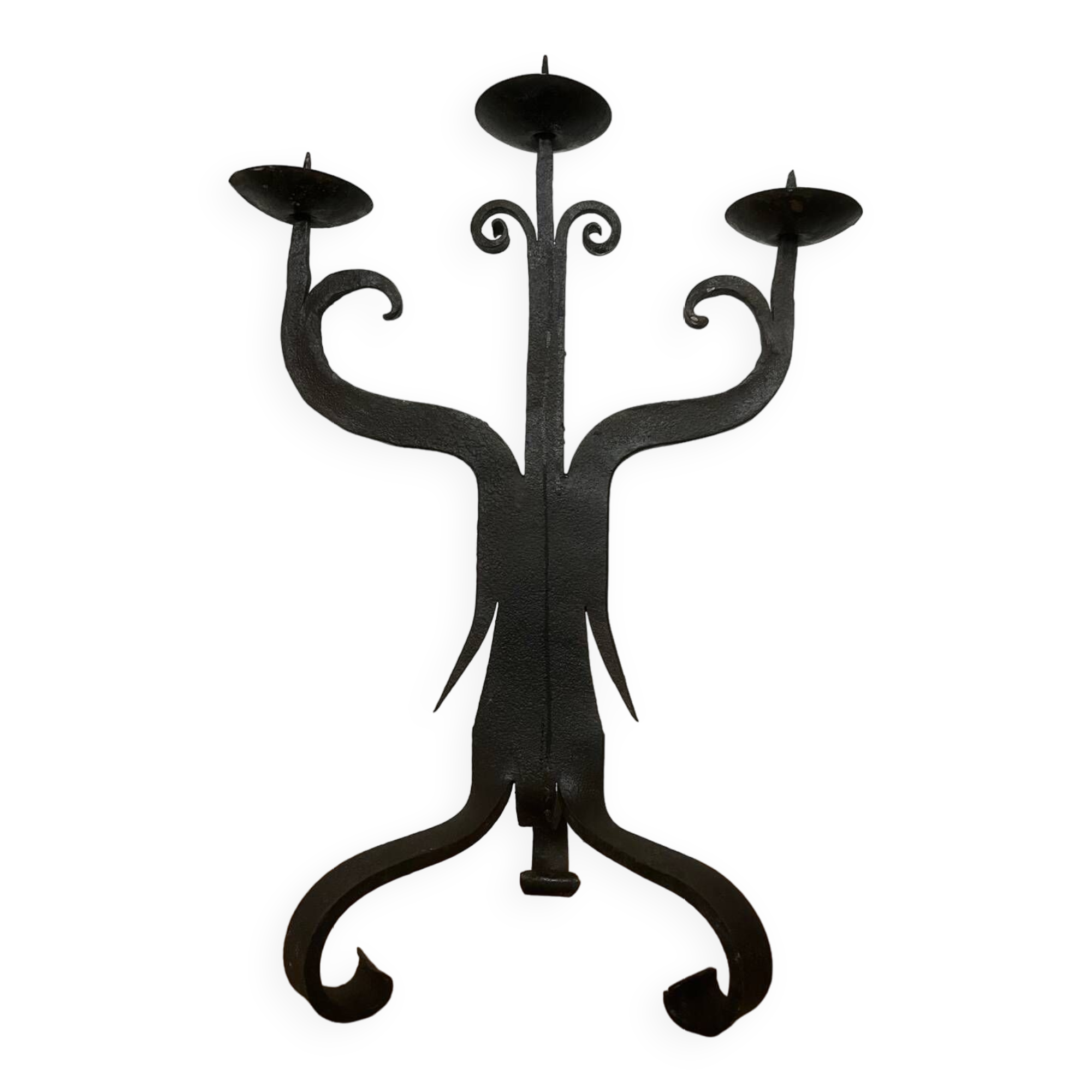 Wrought iron candle holder 1950/60
