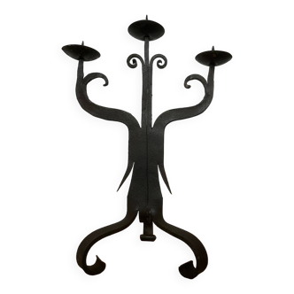 Wrought iron candle holder 1950/60