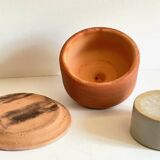 ART NOUVEAU Terracotta BUTTER DISH