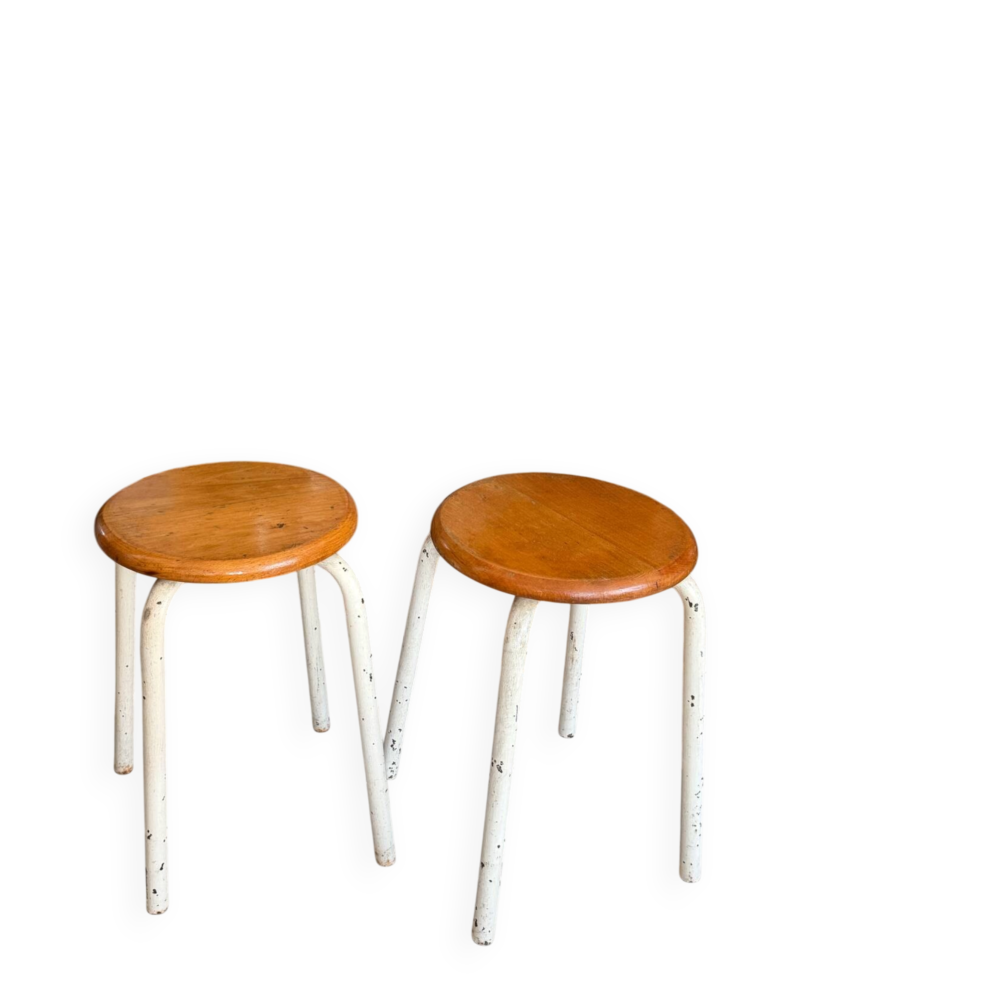 Pair of vintage workshop stools