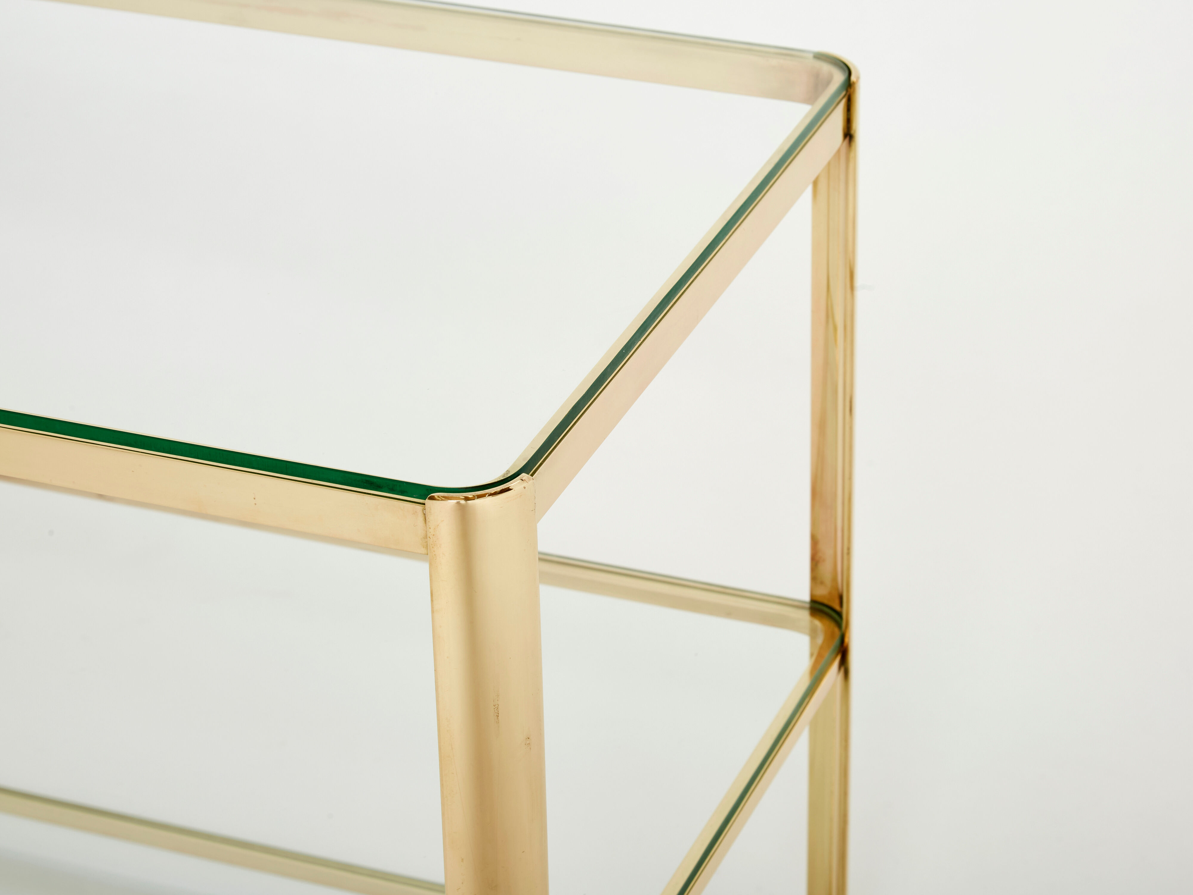 Bronze side table signed J.T. Lepelletier for Broncz circa 1960