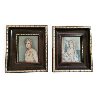 Couple portrait frame set