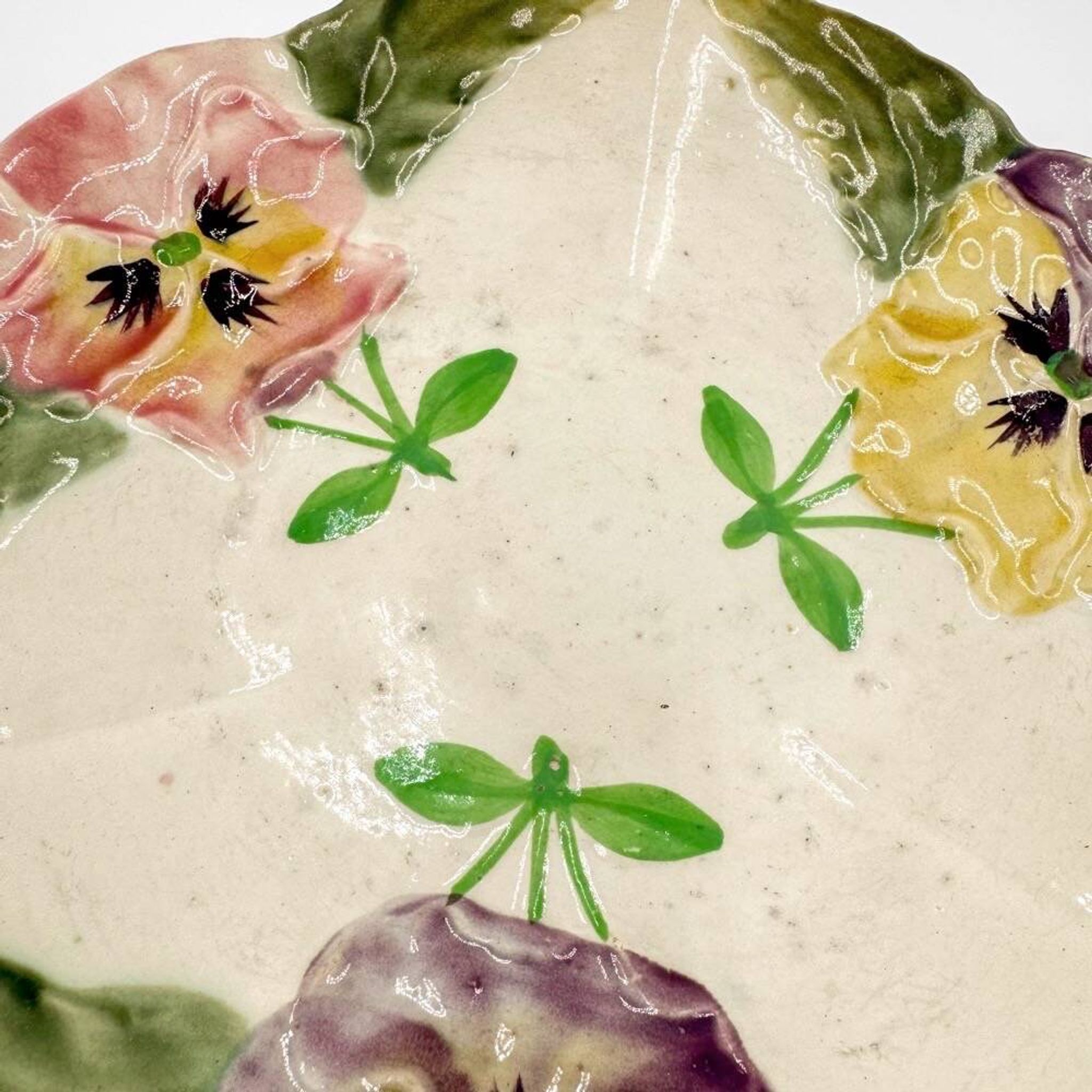The Pansies of Choisy-le-Roi 19th Century Compotier