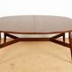 Table haute et basse Danoise en teck et bois laqué marron, modèle Smørrebrø