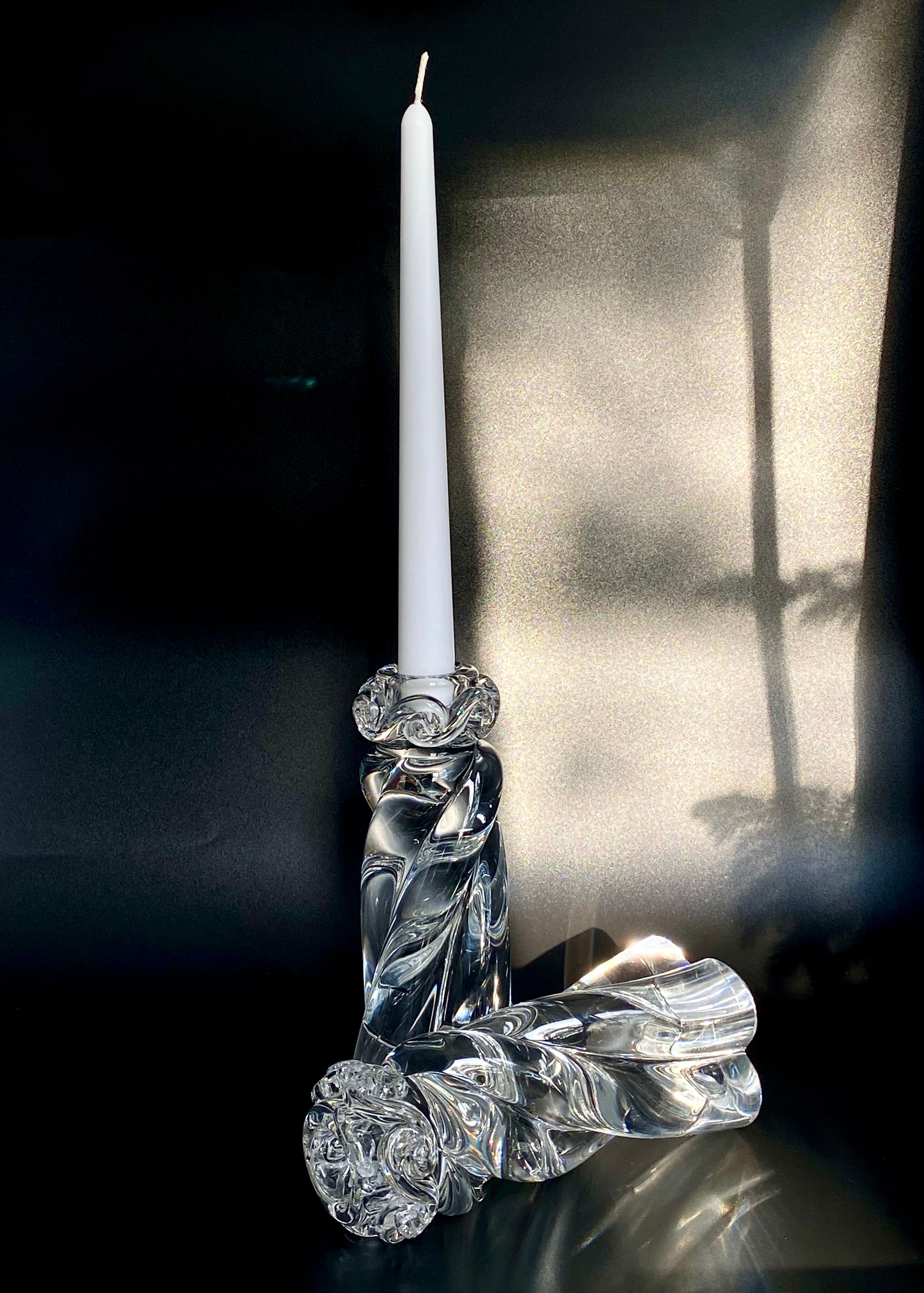 Pair of candlesticks Baccarat Aladin model