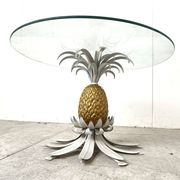 Pair of Hans Kögl pineapple side tables, 1960s