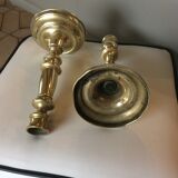 Solid brass candle holder