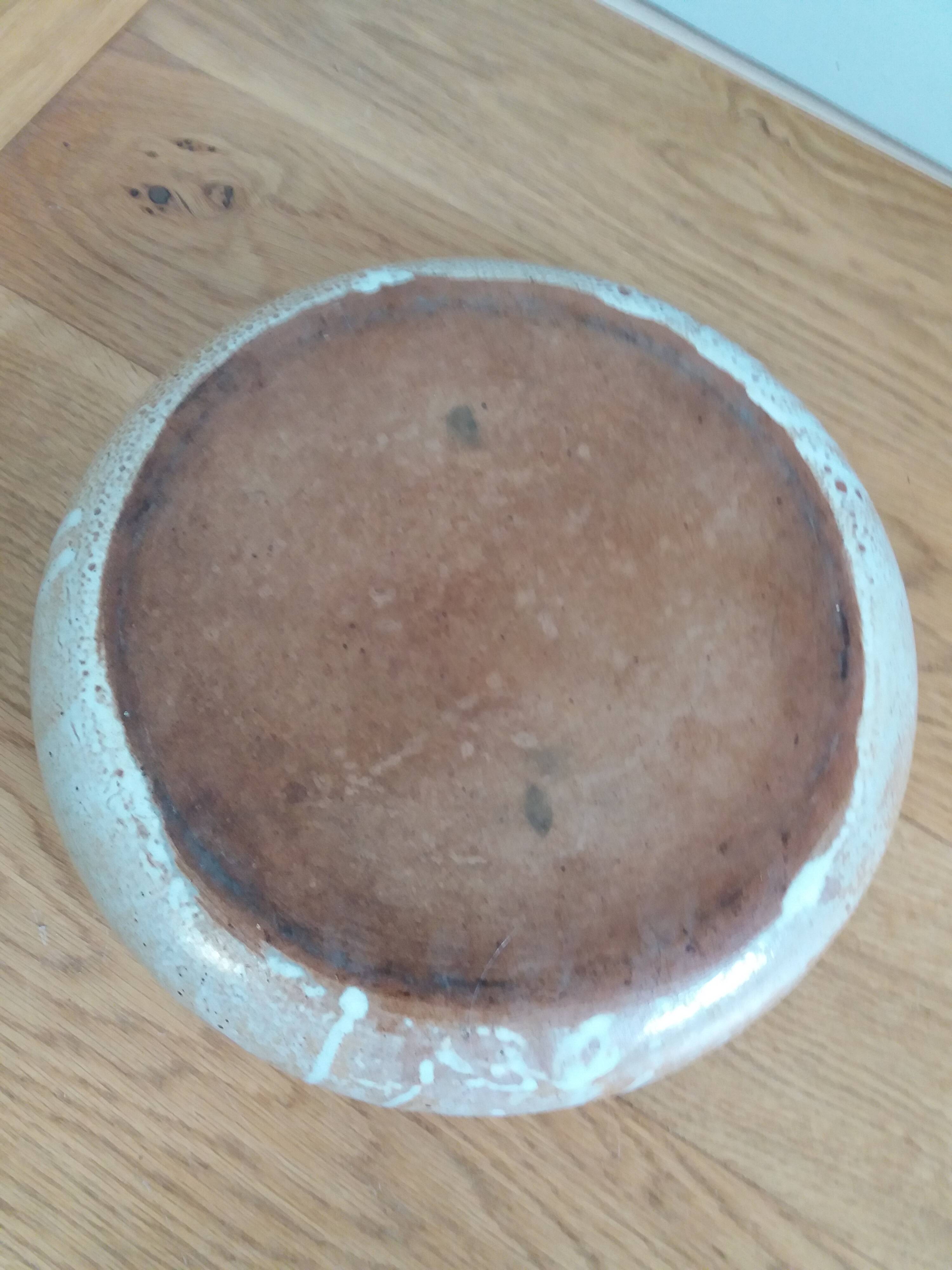 Deep dish stoneware salad bowl 31 cm