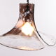 Vintage mid-century glass hanging lamp by J. T. Kalmar, 1960