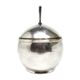 Art Deco sugar bowl, silver-plated brass, WMF, Poland, 1930s