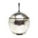 Art Deco sugar bowl, silver-plated brass, WMF, Poland, 1930s