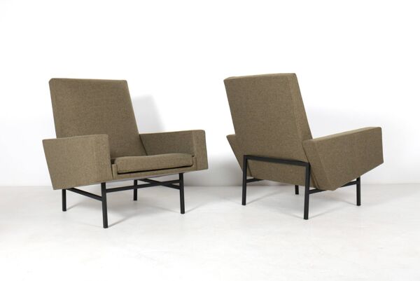 Paire de fauteuils 645 par A.R.P. - Edition Steiner - Années 50