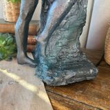 Lamp "woman" signed MJ Bourron