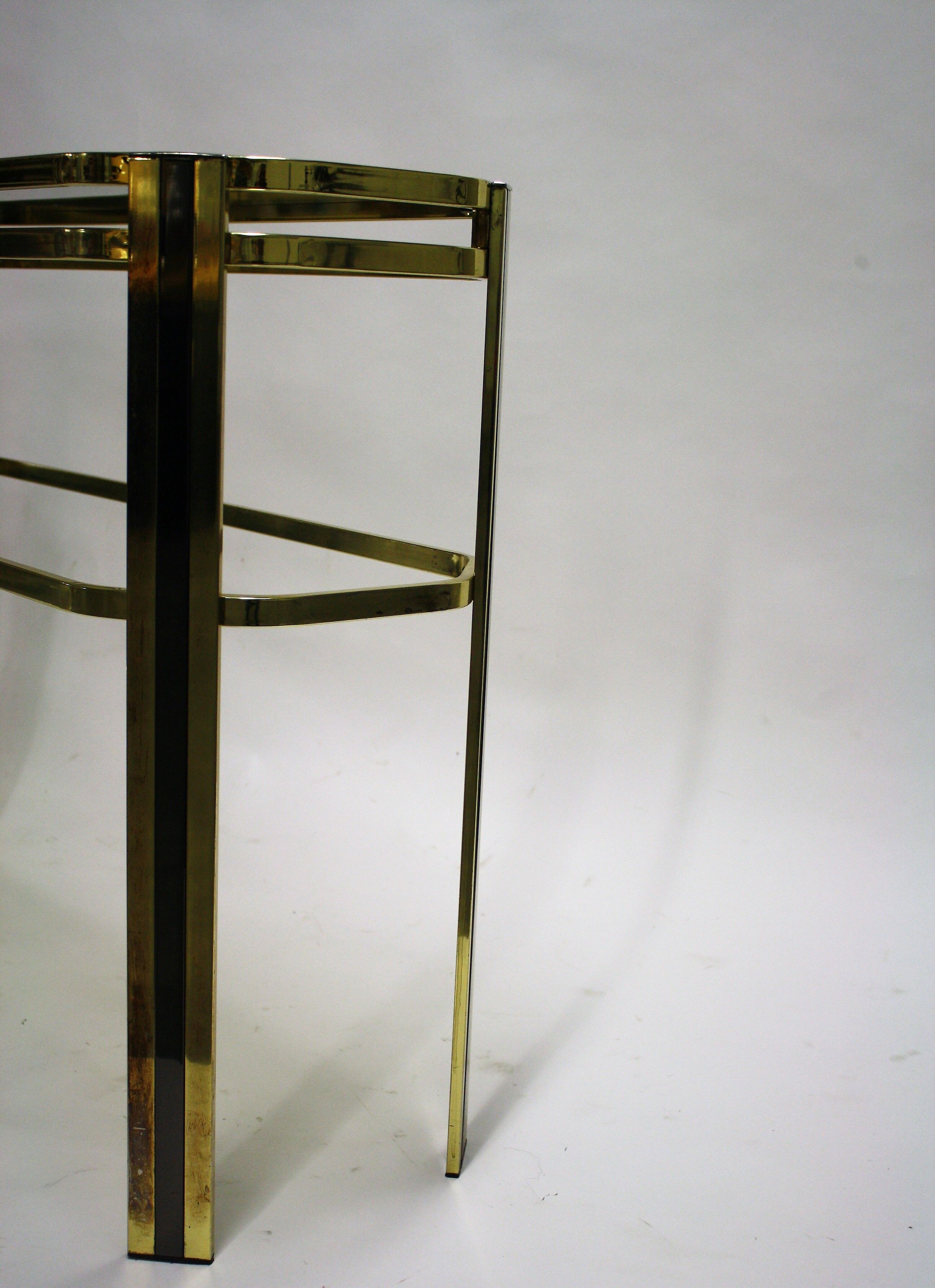 Brass console table, 1970s