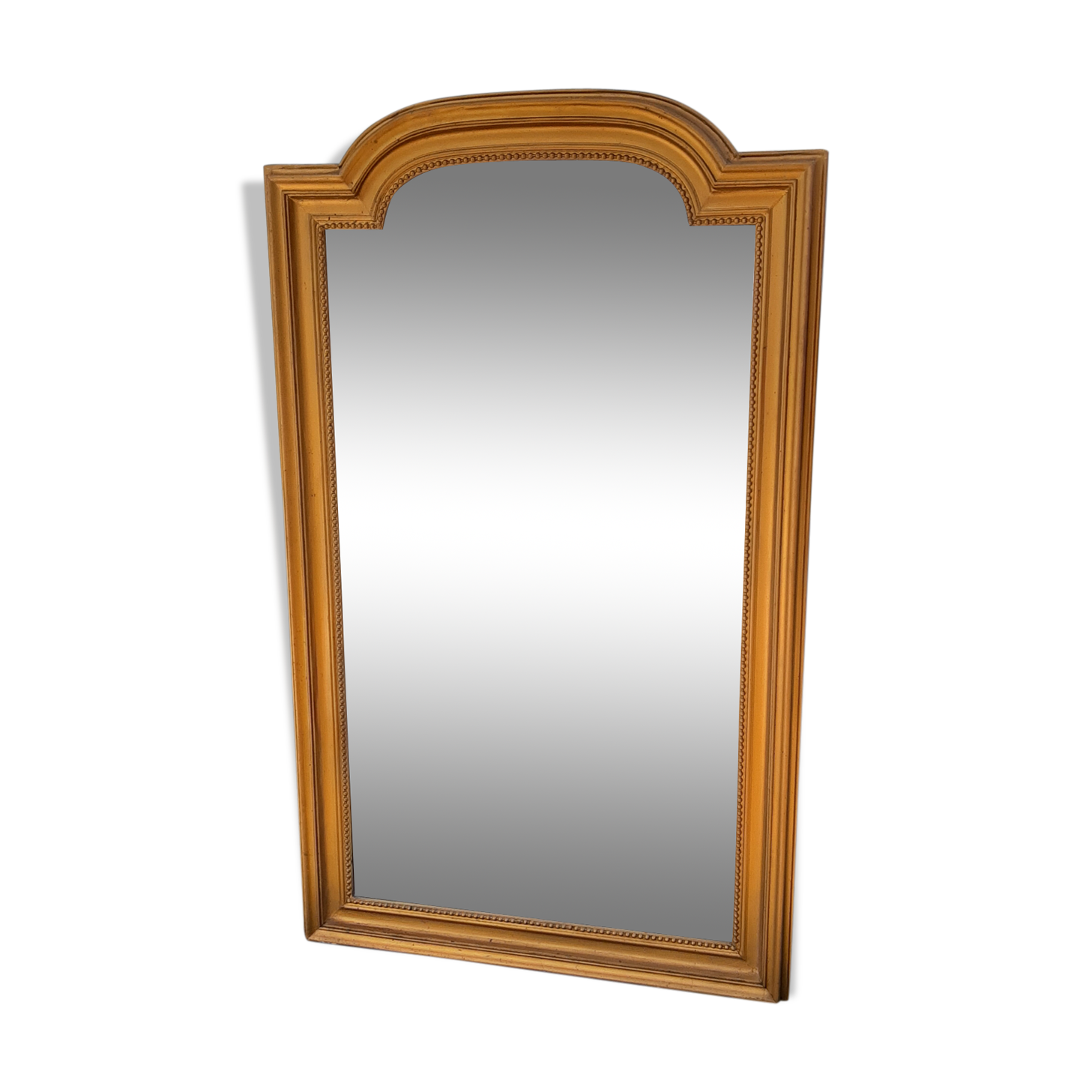 Mirror 19th Wood and Golden Stuk 83x138cm