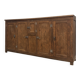Old bar icebox in oak and zinc - sideboard (renovated)