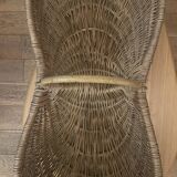 Burgundy maxi wicker basket