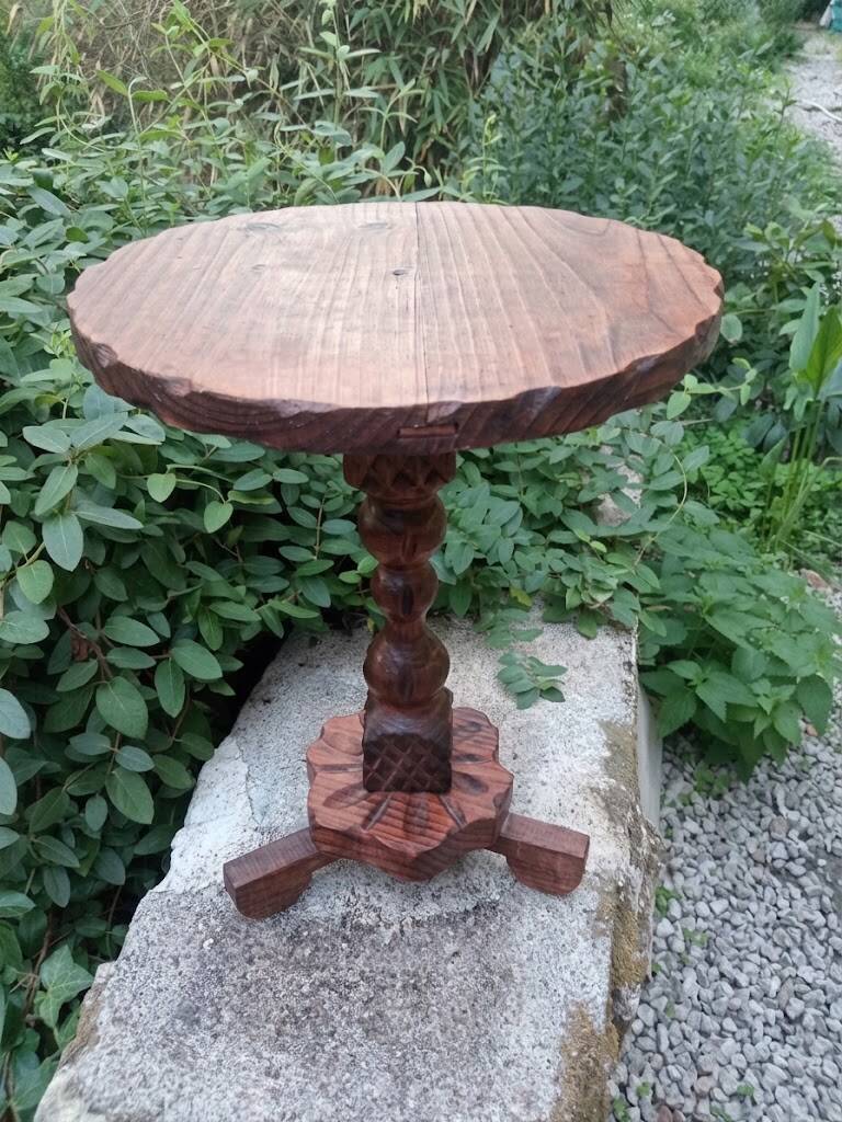 1950s wooden side table