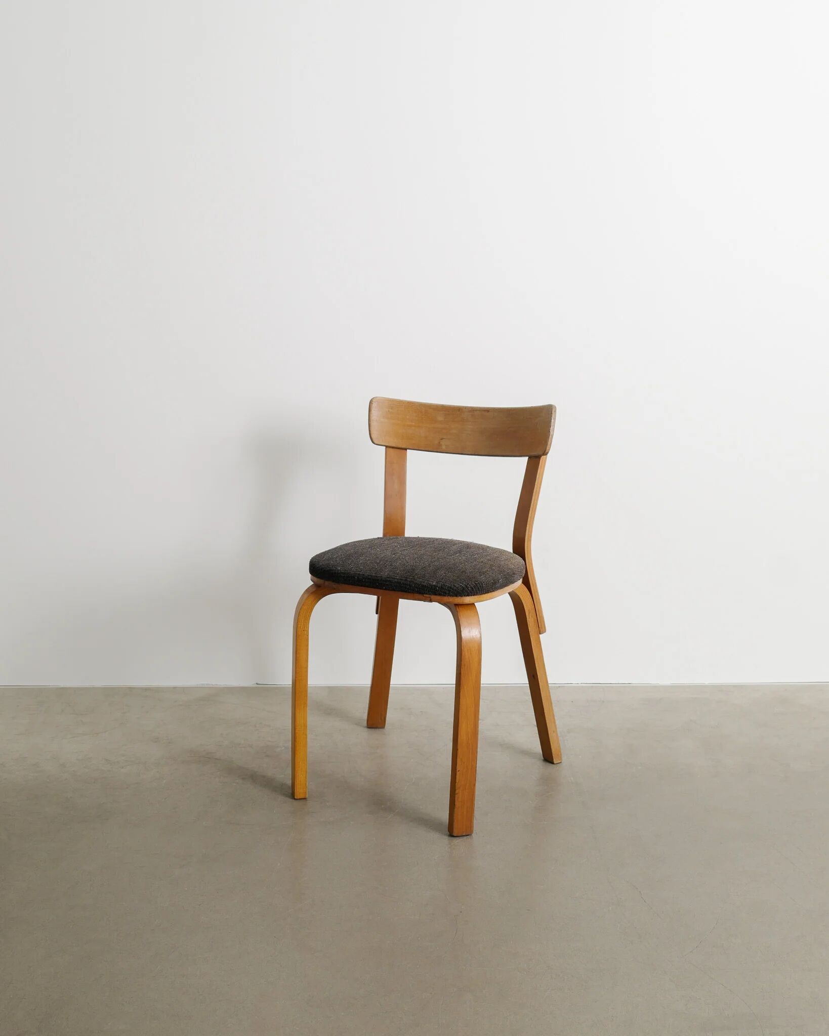 Early Vintage Finnish Mid Century Alvar Aalto Wooden Desk & Chair, 1940s