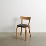 Early Vintage Finnish Mid Century Alvar Aalto Wooden Desk & Chair, 1940s