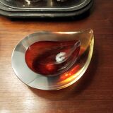 Murano glass drop ashtray