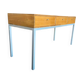 Console/table d'appoint vintage en bois avec structure en métal