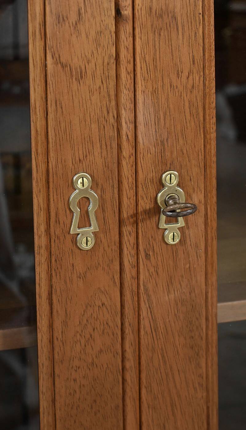 Small Glass-fronted Mahogany Bookcase, Louis XVI style – 1930