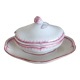 Old pink net sauce pot Lunéville KG China