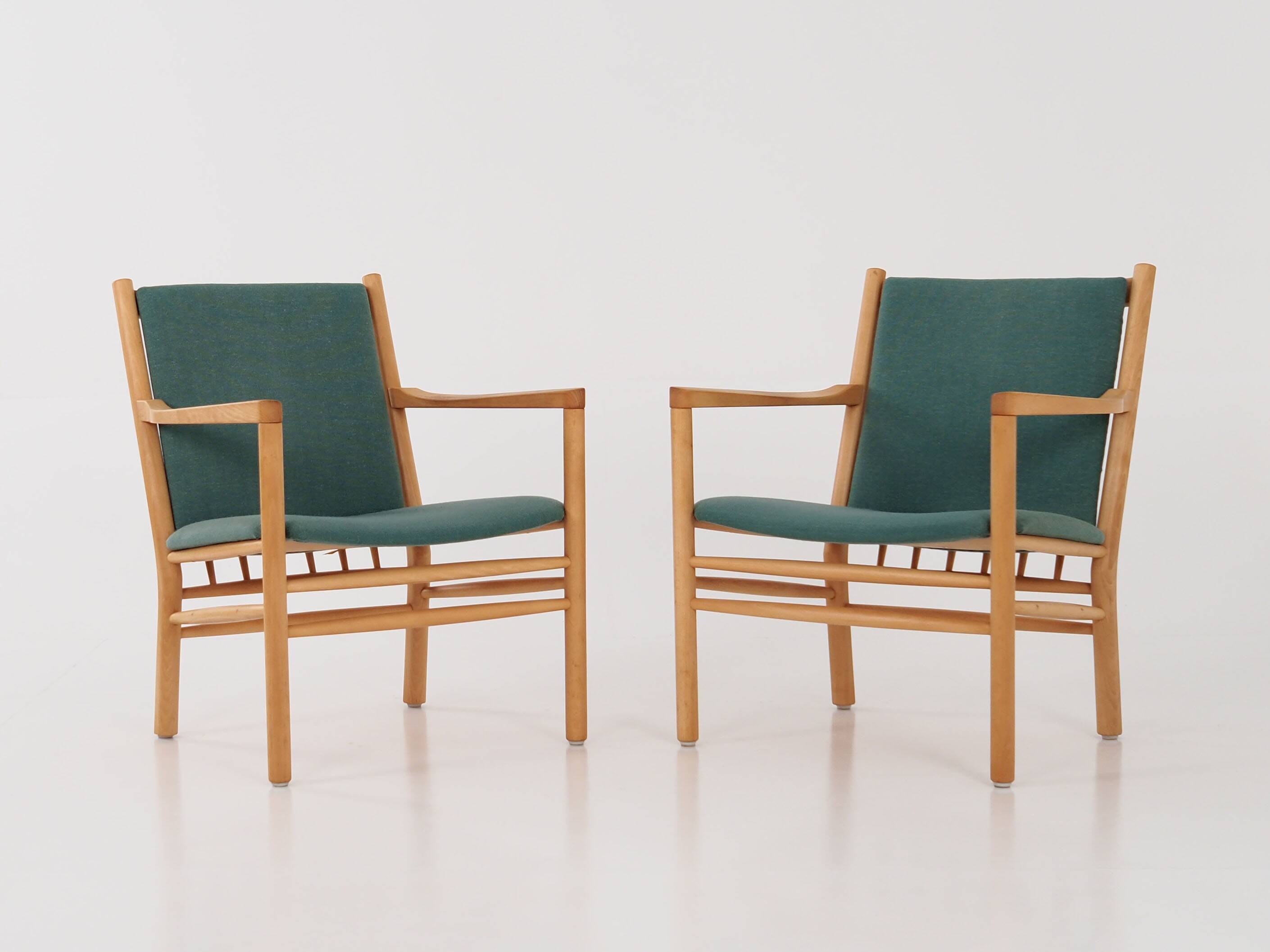 Beech armchair, Danish design, 1970s, designer: Erik Ole Jørgensen, manufacture: Tarm Stole & Møbelf
