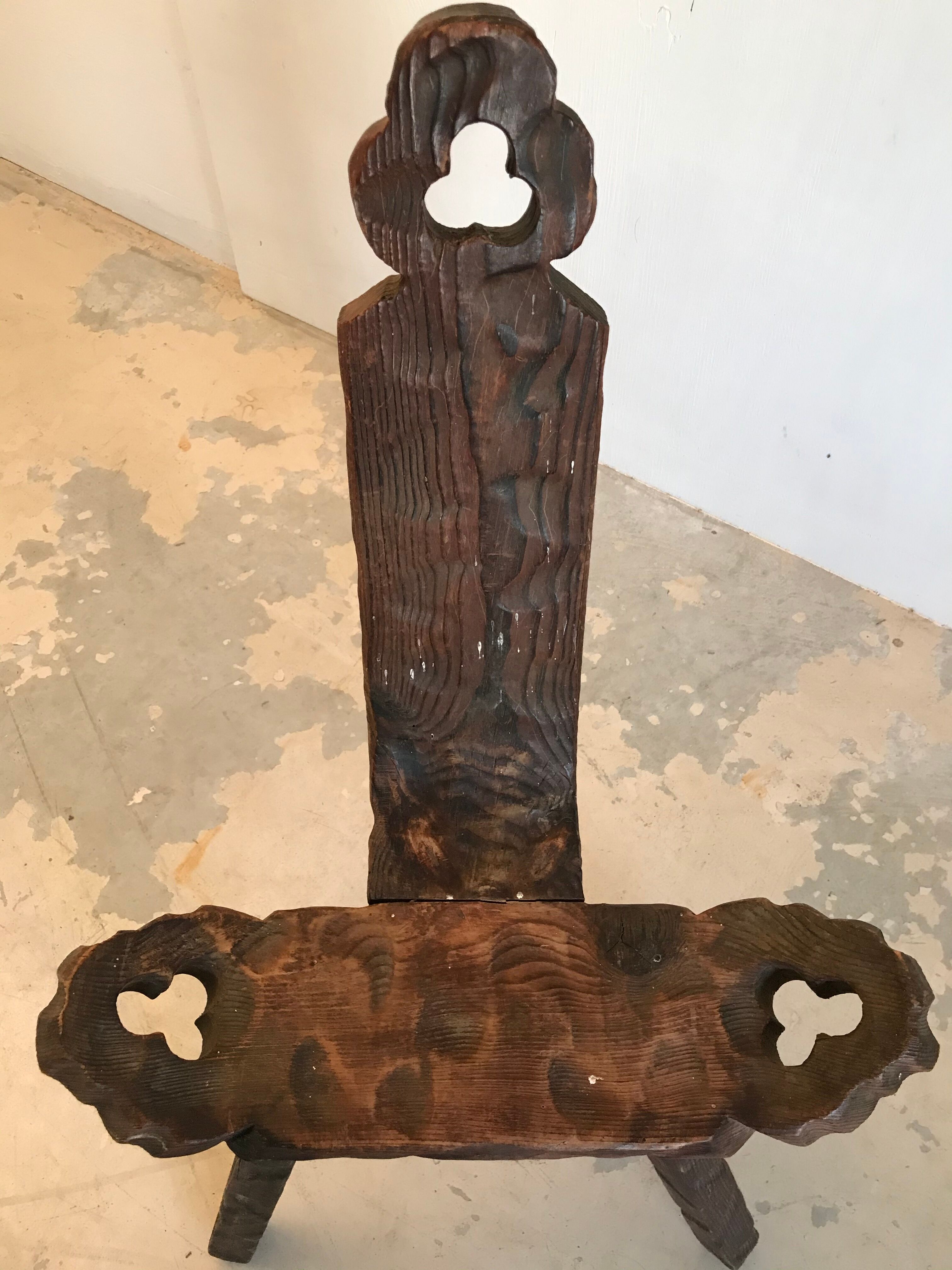 Savoyard-style low stool