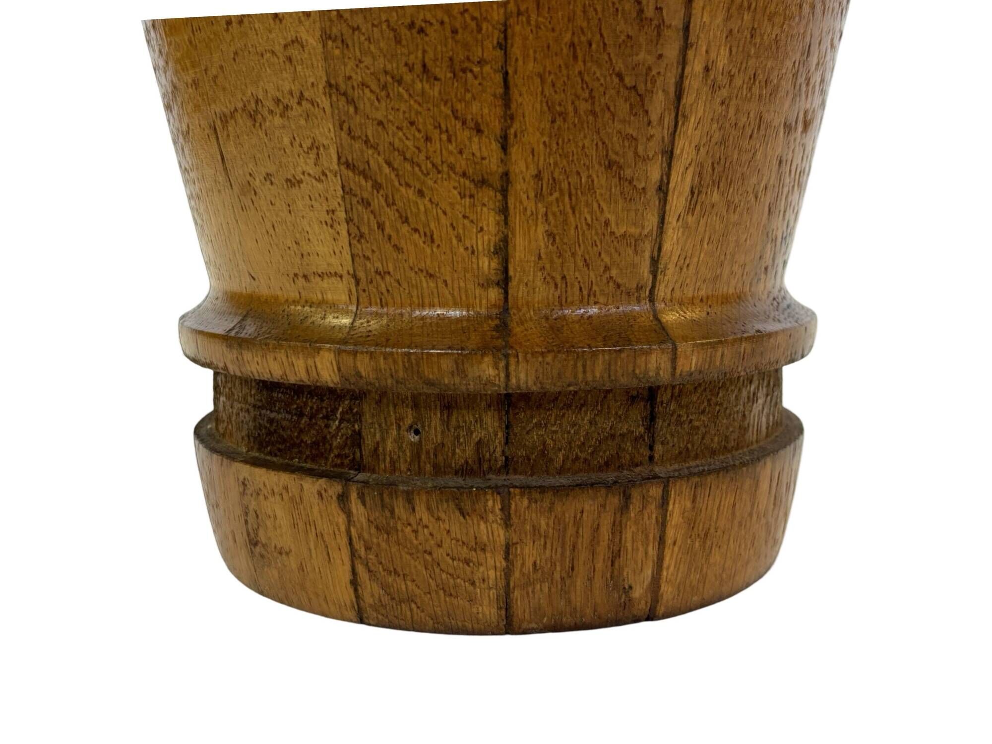 Vintage umbrella holder wooden basket storage 1960 minimalist design