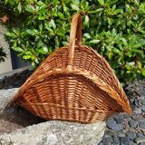 Wicker wood basket